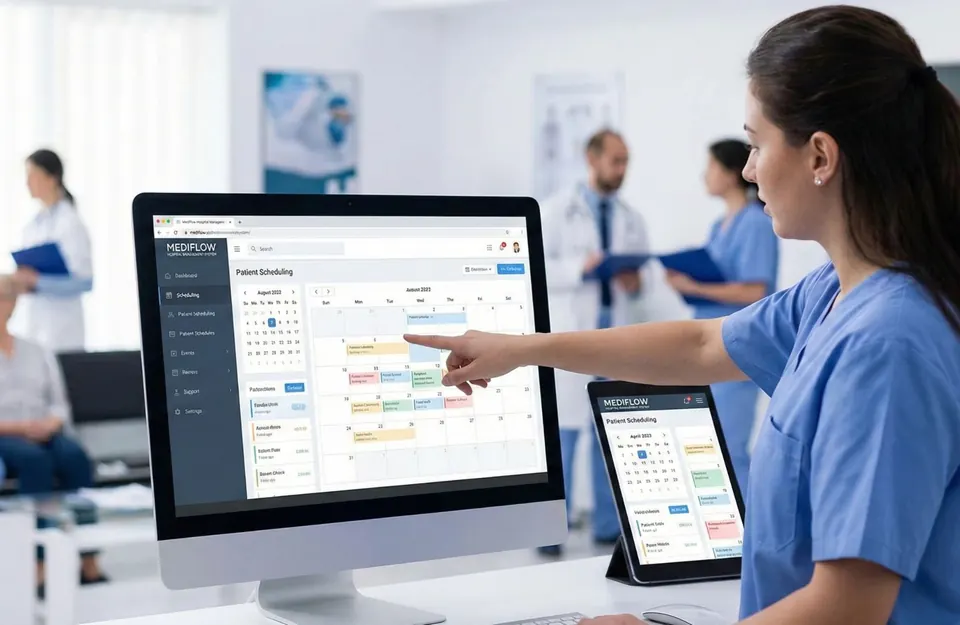 Hospital Management Web App — Healthcare project preview
