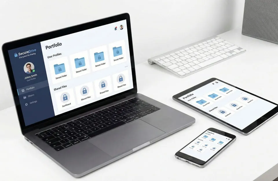 Secure Drive & File Sharing App — Productivity project preview